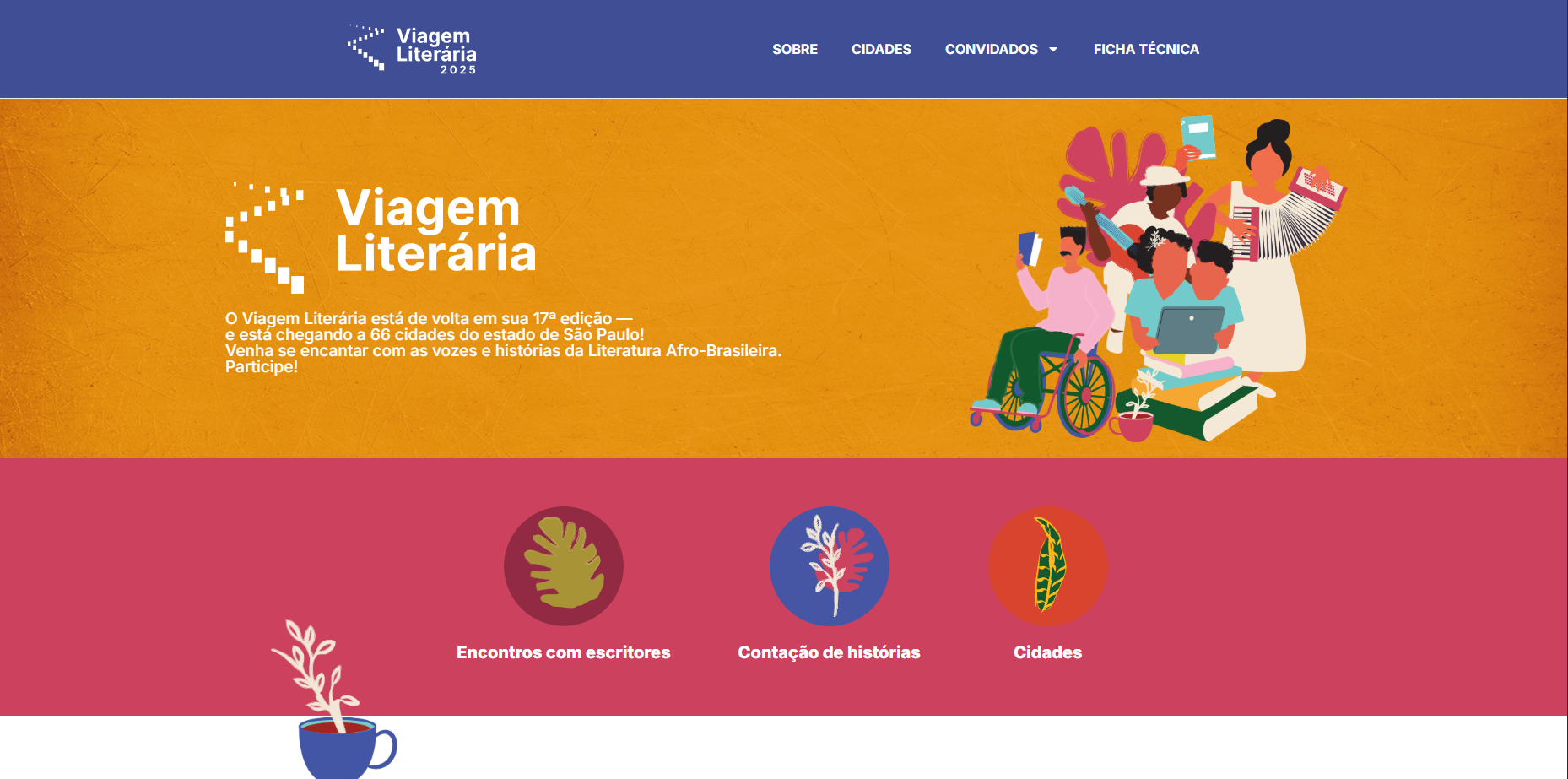 Logo do projeto Viagem Literária